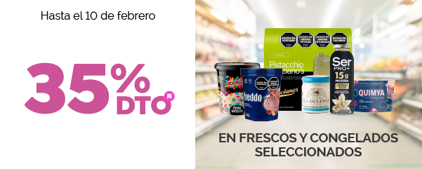 35% en Frescos  y Congelados