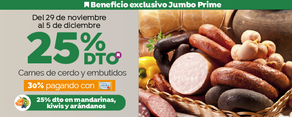 Jumbo Prime - 25% en Carnes de Cerdo