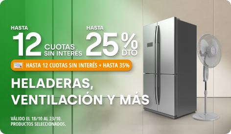 Hasta 25% y Hasta 12CSI en Aires y más