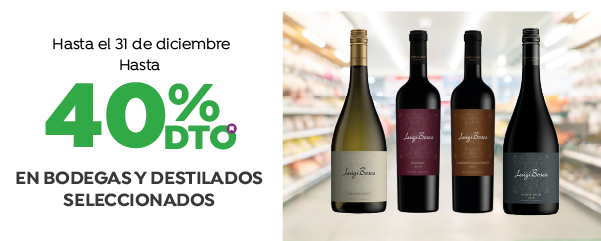 Hasta 40% en Bodegas seleccionadas