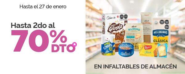 Hasta 2do al 70% en Almacén