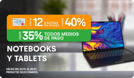 Hasta 35% en Notebook y más