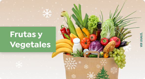 Vegetales y Frutas - ¡Felices Fiestas!