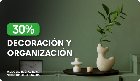 30% en Deco y Organización