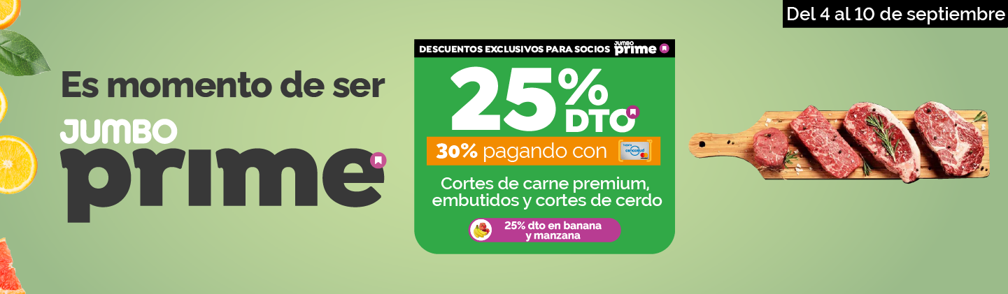 25% en Carnes