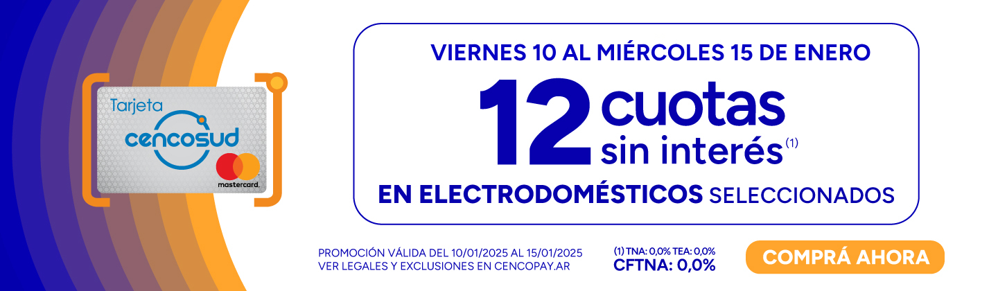 12 CSI en Electro | Tarjeta Cencosud