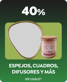 40% en Espejos, Cuadros, Difusores y más | Onfire