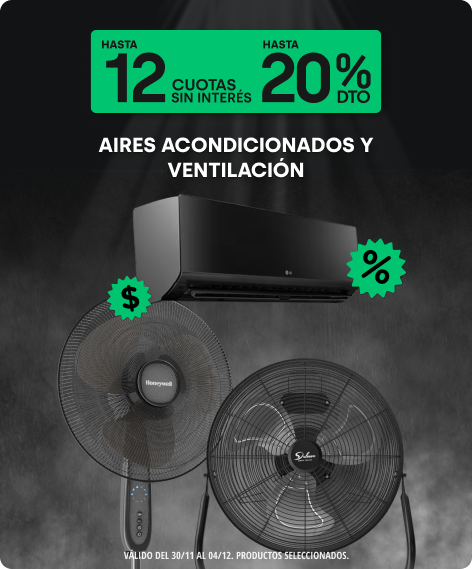 Hasta 20% y Hasta 12 CSI en Aires y Ventilación