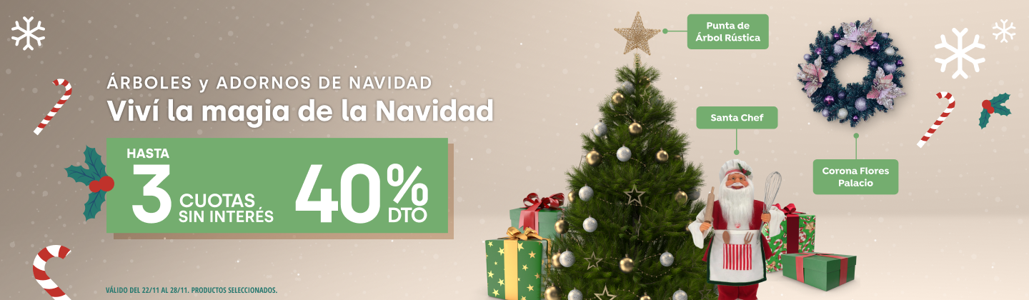 40% y Hasta 3 CSI - Llegó la magia de la Navidad