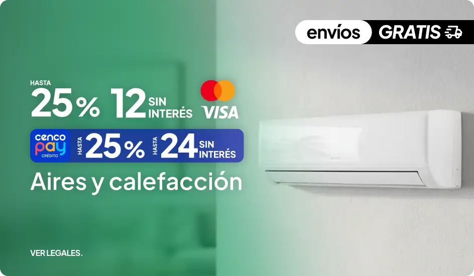 Hasta 25% en Aires y Calefacción