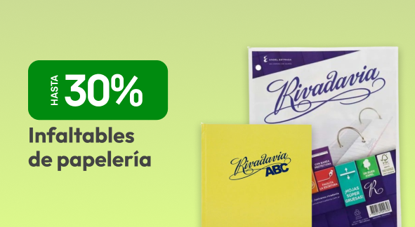 Hasta 30% + 3 CSI en Papelería