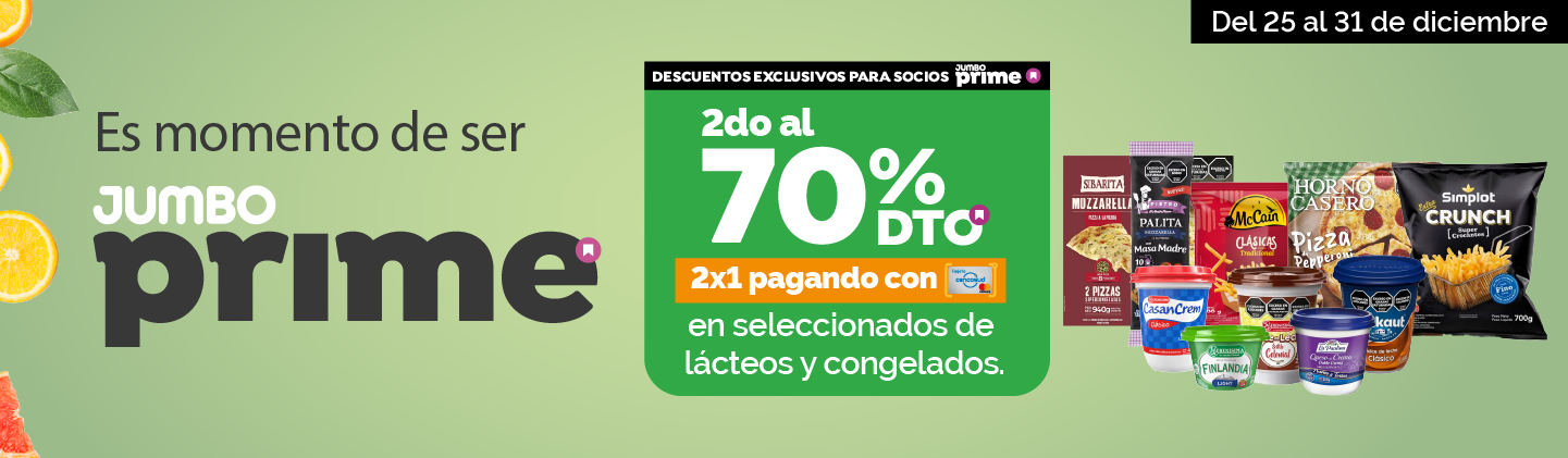 2do al 70% en lácteos y Congelados