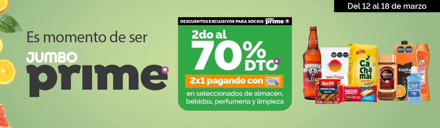 2do al 70% en Bebidas, Perfumería y más