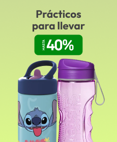 Hasta 40% en Botellas, Tazas y más