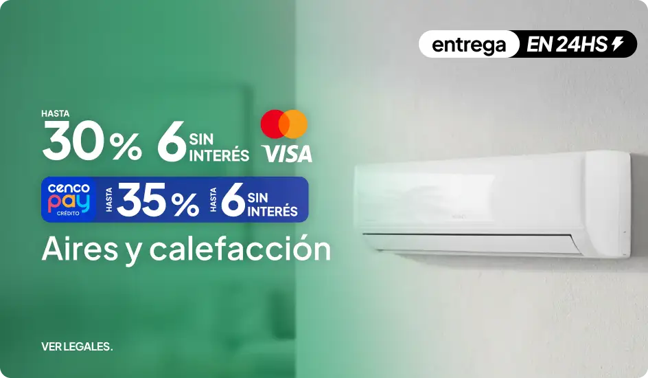 Hasta 30% en Aires y Calefacción
