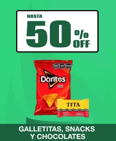 Hasta 50% en Galletitas, snacks y chocolates | Hot Sale Jumbo