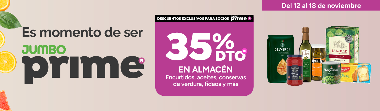 Jumbo Prime| 35% en Seleccionados de Almacén