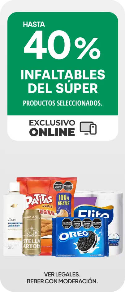 Hasta 40% en Almacén, Bebidas y más