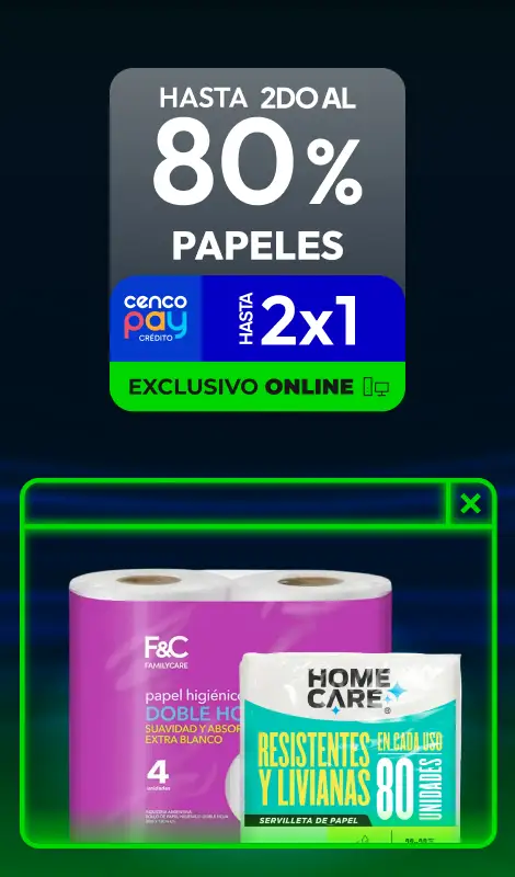 Hasta 2do al 80% en Papeles