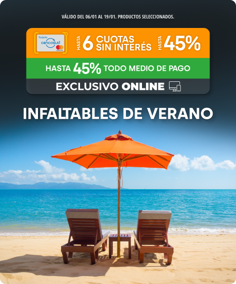 Hasta 45% en Infaltables de Verano 