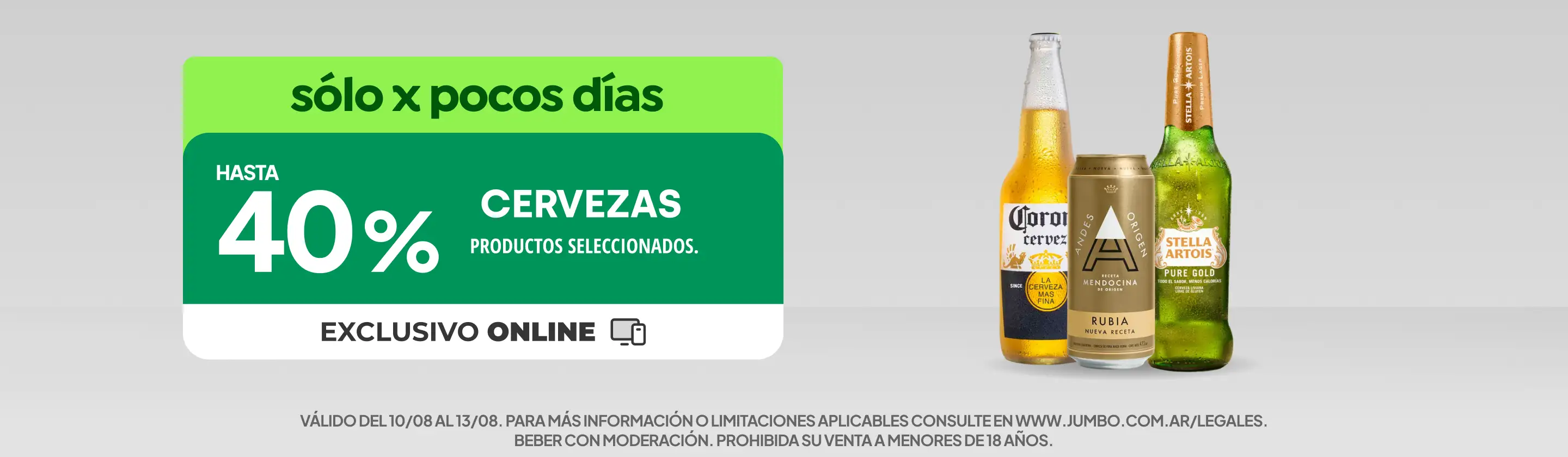 Hasta 40% en Cervezas