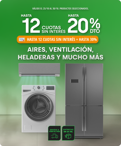 Hasta 20% y Hasta 12CSI en Aires y más