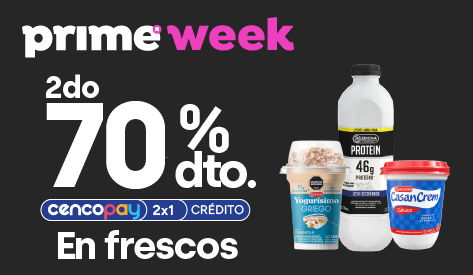 2do al 70% en Frescos y Congelados | Prime Week
