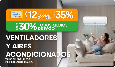 Hasta 30% y Hasta 12 CSI en Aire Acondicionado y Ventilación