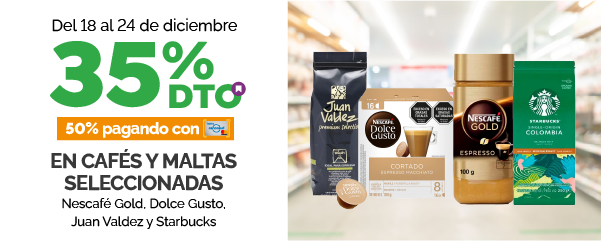 35% en Cafés y Maltas